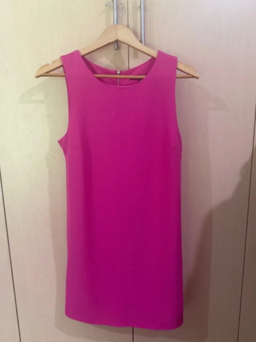 clothing Bright Pink Sleeveless Shift Mini Dress